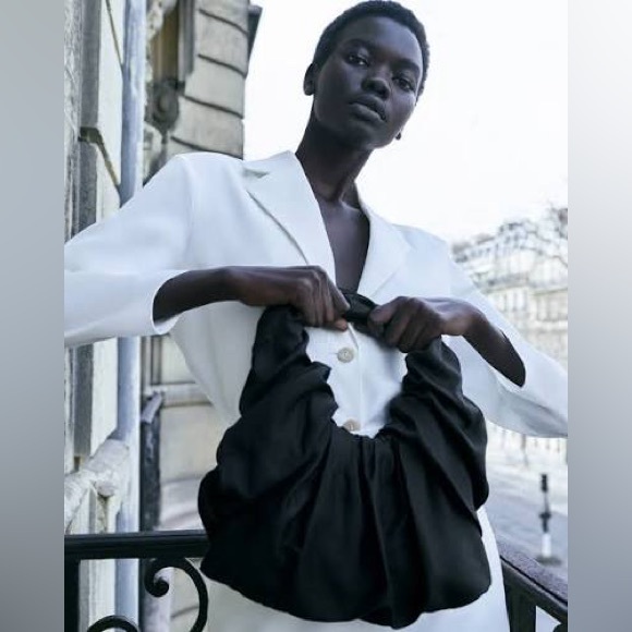 COS Atelier *rare* Black Ruched Bag - Picture 2 of 2